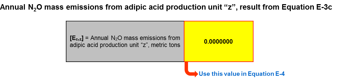 Calculation spreadsheet result in the yellow cell